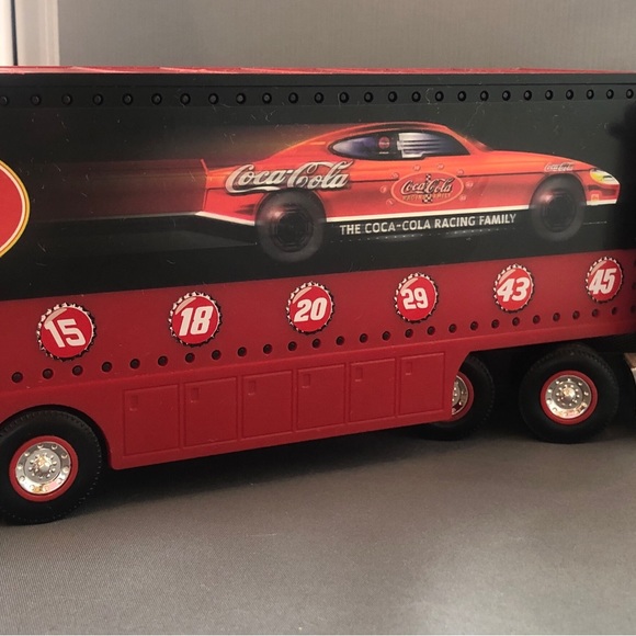 Coco Cola/NASCAR Toy Semi Truck lights up w/ Car - Picture 8 of 11